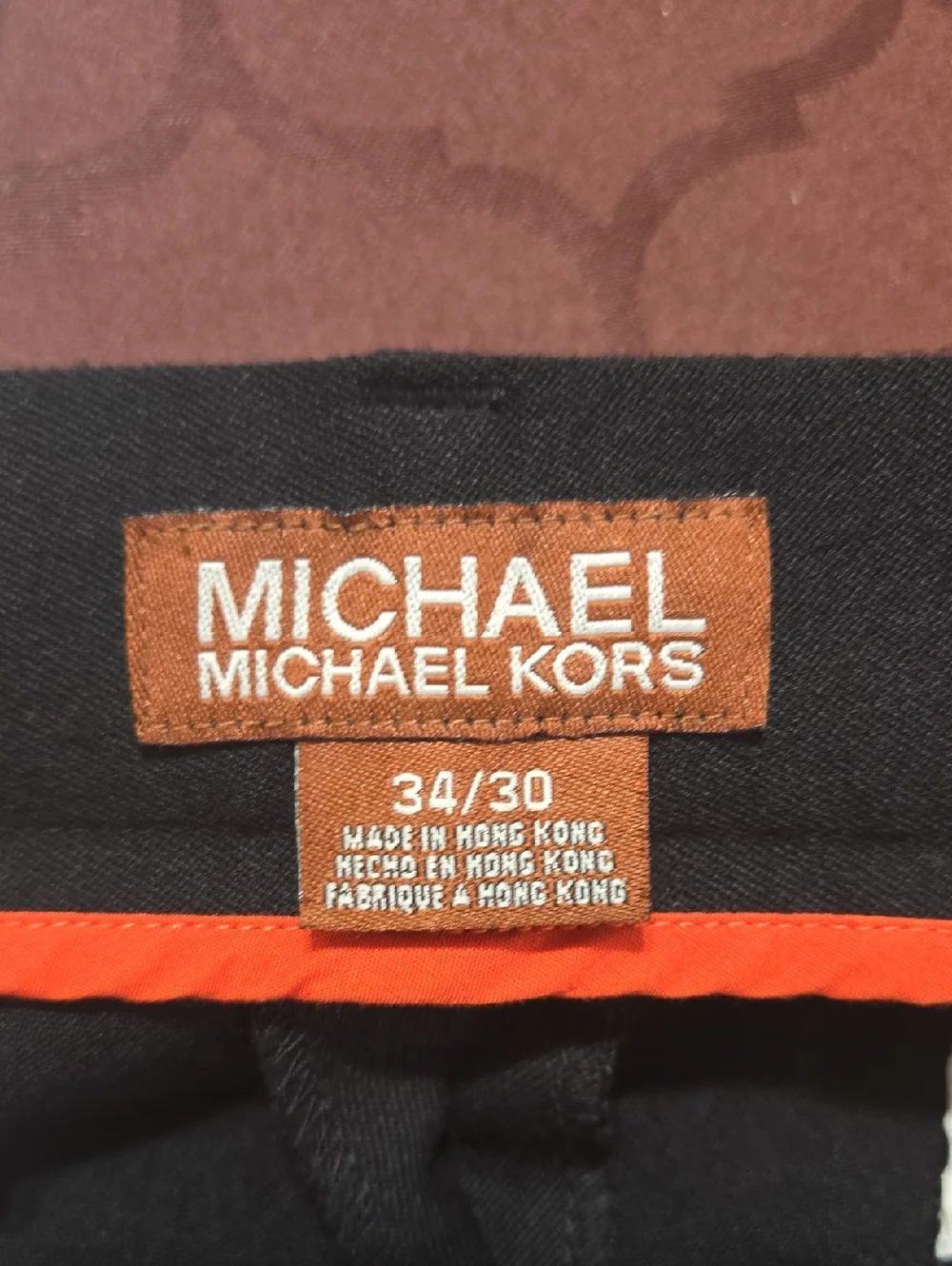 Michael Michael Kors Men's Black Wool Dress Pants Sz 34 X 30 Business Academia
